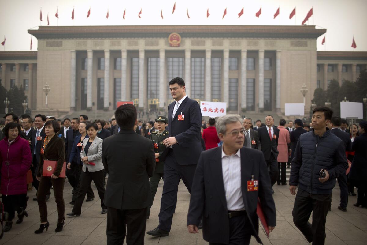 Former NBA basketball player Yao Ming