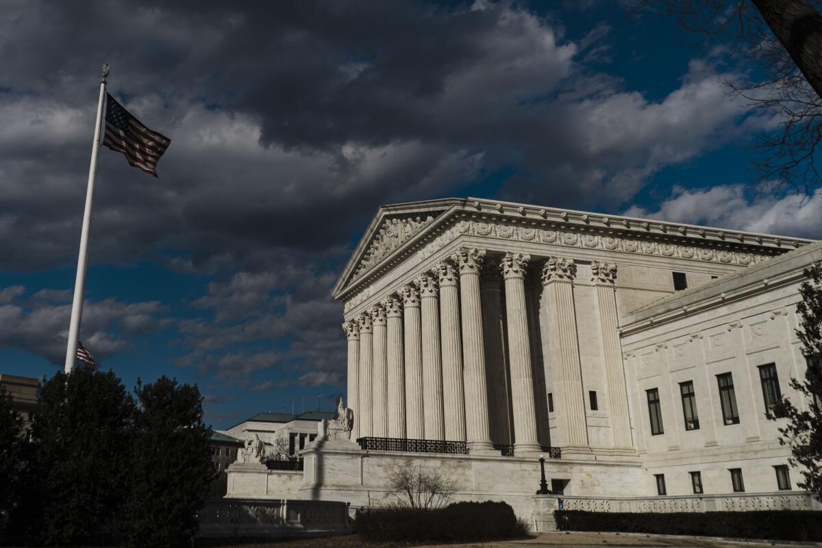 The Supreme Court building on Capitol Hill.