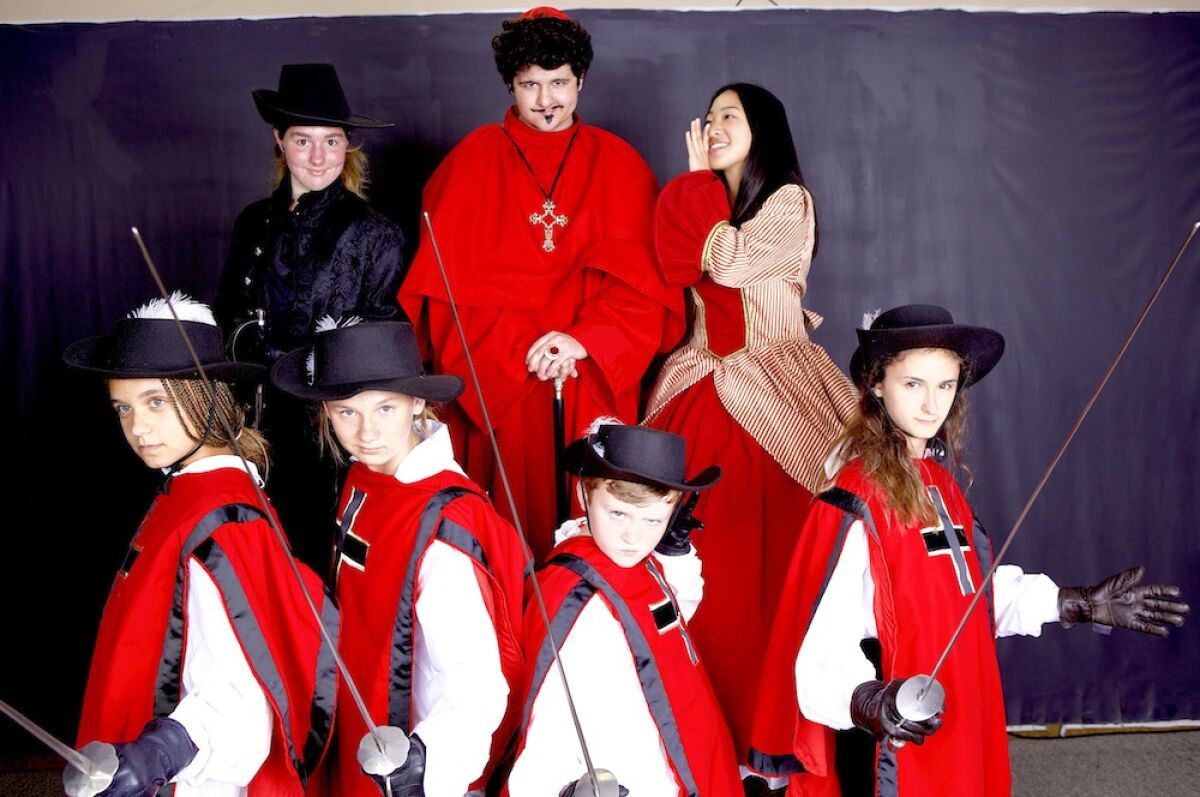 Cast members of “The Three Musketeers”