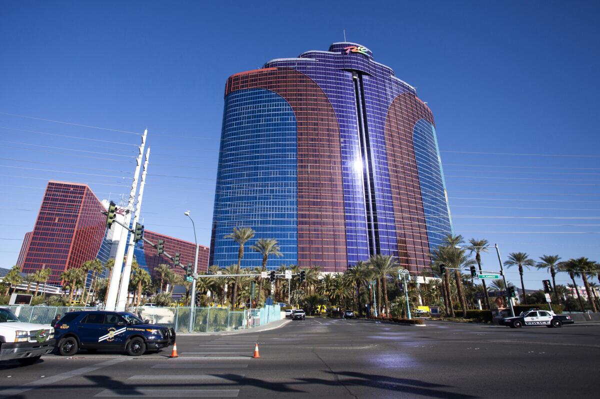 Guests were evacuated from the Masquerade Tower of Rio Hotel & Casino in Las Vegas on Dec. 29 after an electrical fire prompted a power outage.