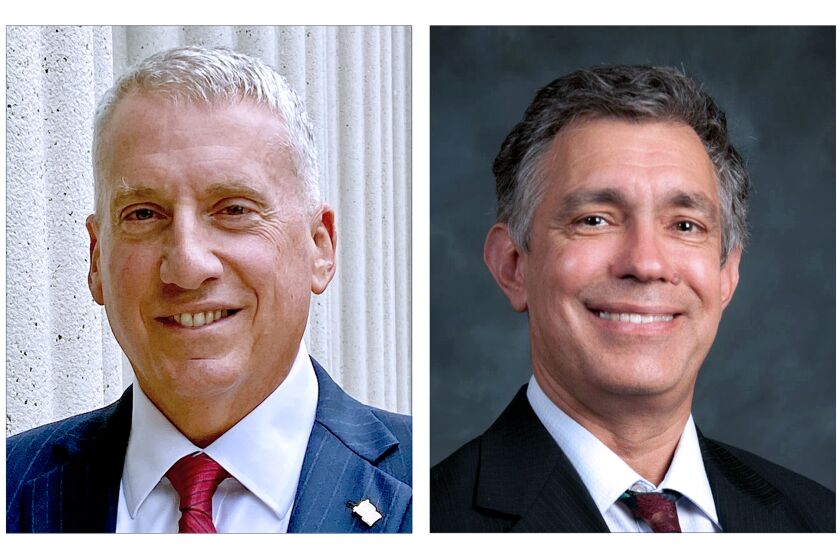 Paul Starita and Tim Nader, candidates for a San Diego Superior Court Judge seat.