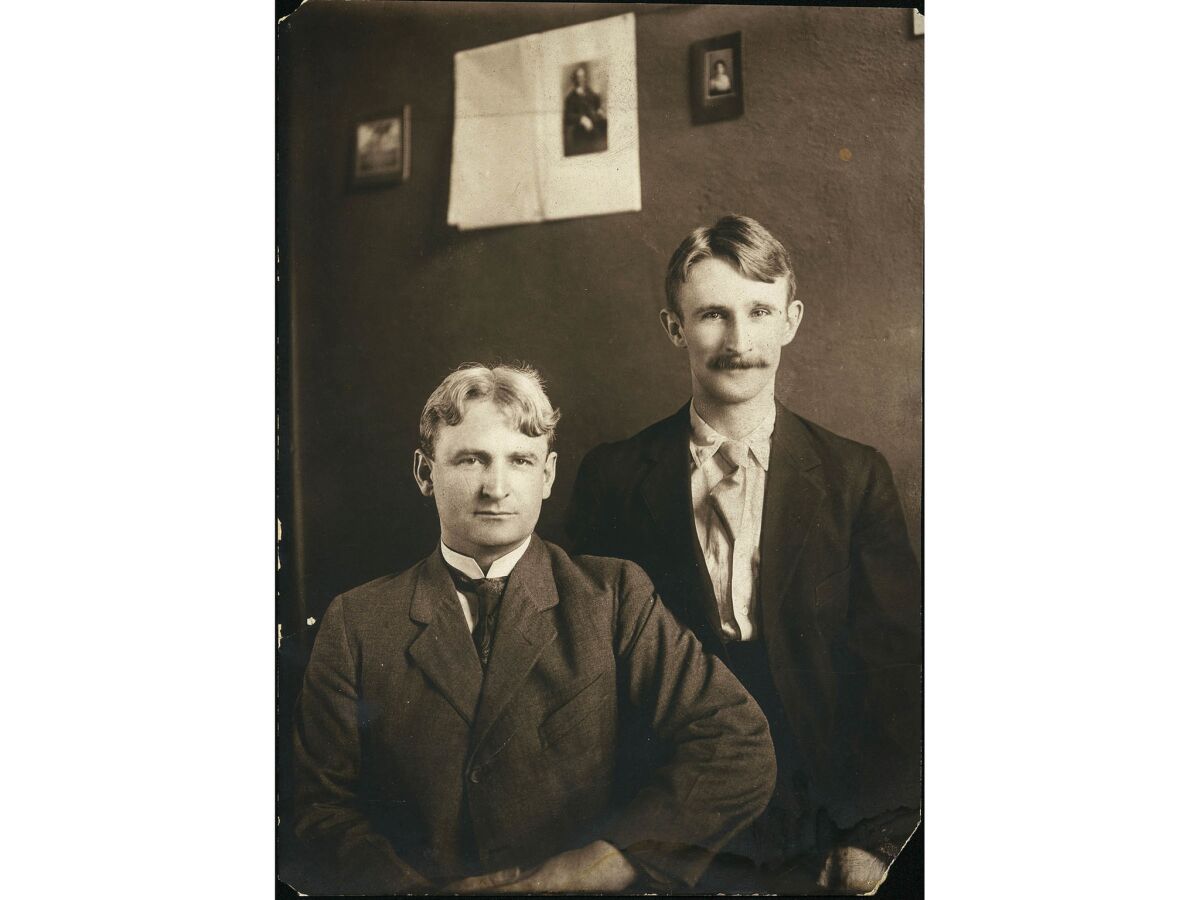 An undated photo of John J. McNamara, left, secretary-treasurer of the International Assn. of Bridge and Structural Iron Workers, and his brother James B. McNamara, who placed the bomb that destroyed The Times Building.