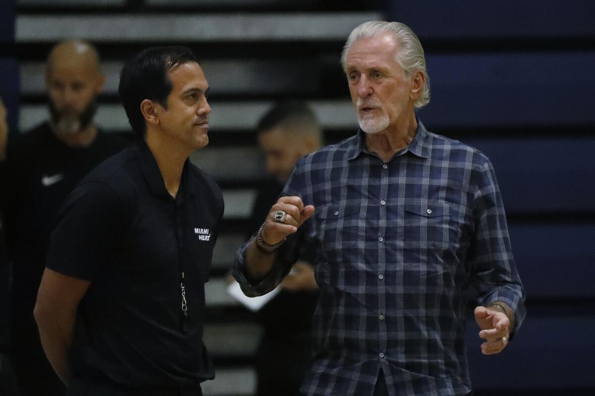 Pat Riley And Erik Spoelstra Named To Top 15 Coaches In NBA