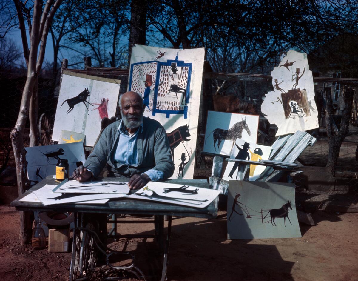 Artist Bill Traylor in the documentary "Bill Traylor: Chasing Ghosts."