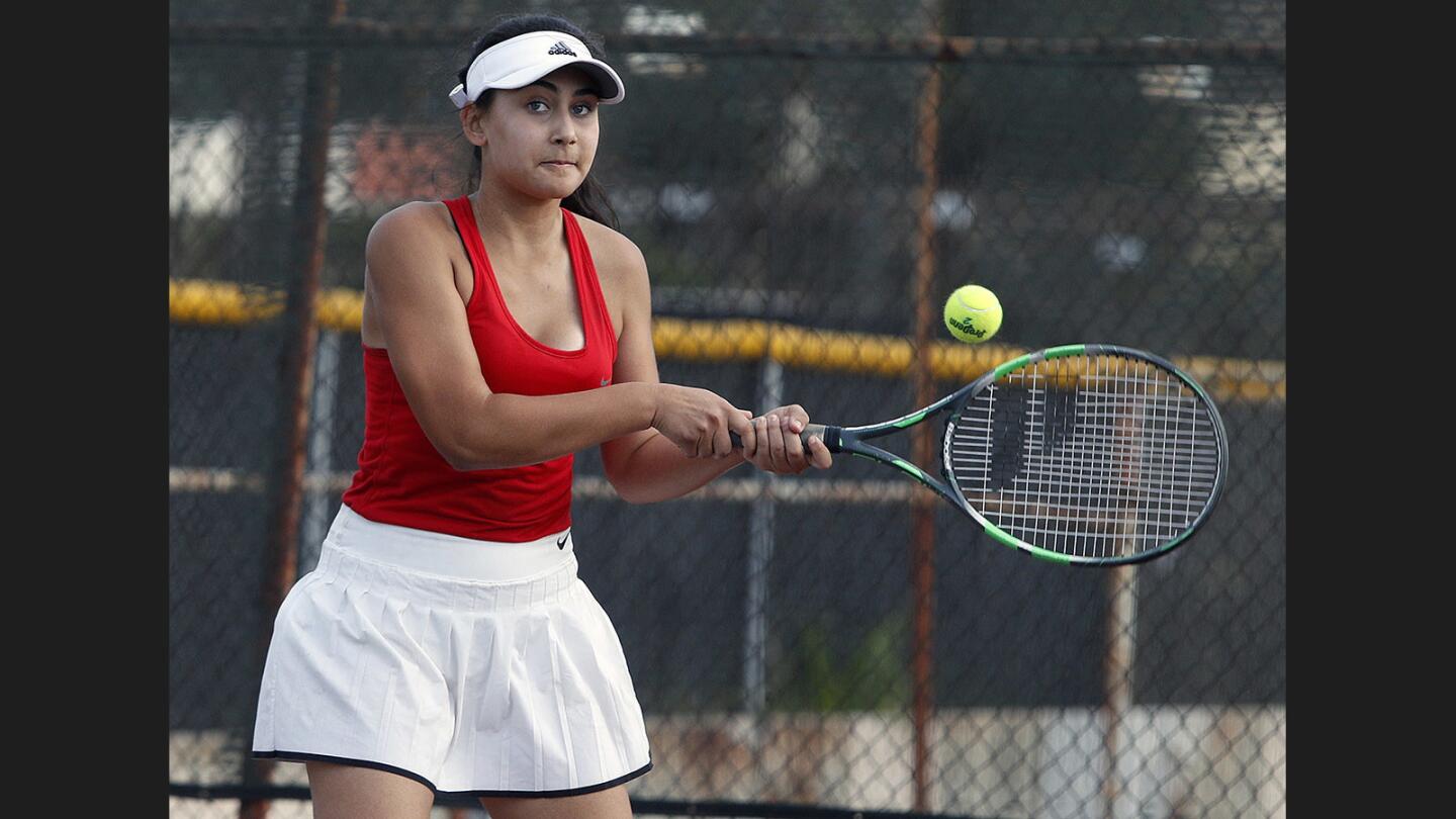 Photo Gallery: Glendale vs. Hemet in CIF semifinal girls' tennis