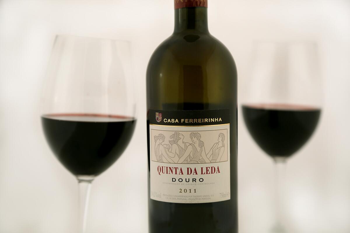 Feb. 18 is National Drink Wine Day. Shown is Casa Ferreirinha's Quinta Da Leda Douro 2011, a recent selection for wine of the week, chosen by Los Angeles Times wine critic Irene Virbila.