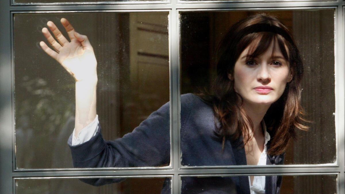 Actress Emily Mortimer at her home in 2005.
