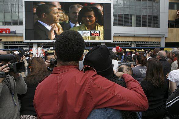 local reaction to Obama inauguration