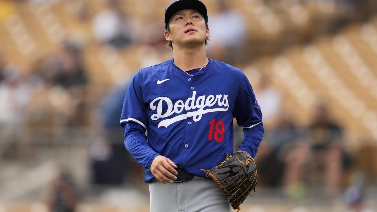 Why 'the numbers weren't good' for Yoshinobu Yamamoto in second spring start - Los Angeles Times