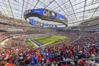 General view of SoFi Stadium as the Los Angeles Rams play against the San Francisco 49ers in an NFL football game, Sunday, Oct. 30, 2022, in Inglewood, Calif. The 49ers won 31-14. (AP Photo/Jeff Lewis)