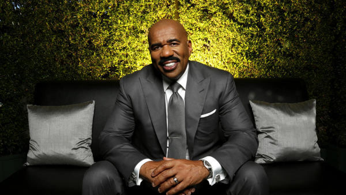 Comedian and game show host Steve Harvey is like Elvis these days: He's everywhere.