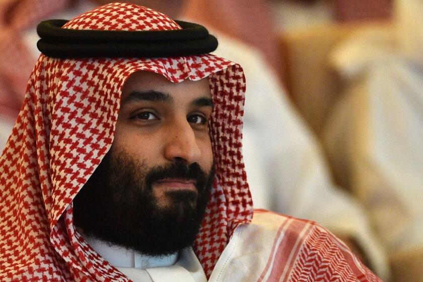 (FILES) In this file photo taken on October 23, 2018 Saudi Crown Prince Mohammed bin Salman attends the Future Investment Initiative (FII) conference in the Saudi capital Riyadh. - The US Central Intelligence Agency has concluded Saudi's powerful Crown Prince Mohammed bin Salman was behind the killing of journalist Jamal Khashoggi, The Washington Post reported on November 16, 2018, citing people close to the matter. (Photo by FAYEZ NURELDINE / AFP)FAYEZ NURELDINE/AFP/Getty Images ** OUTS - ELSENT, FPG, CM - OUTS * NM, PH, VA if sourced by CT, LA or MoD **
