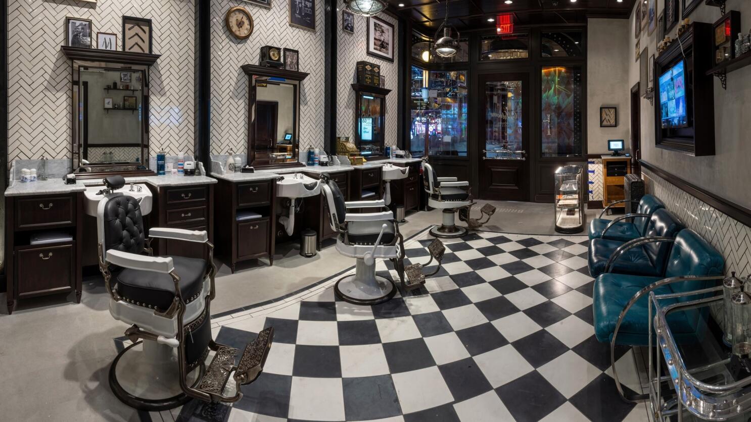 See inside The Barbershop Cuts & Cocktails speakeasy before it opens -  Eater Vegas