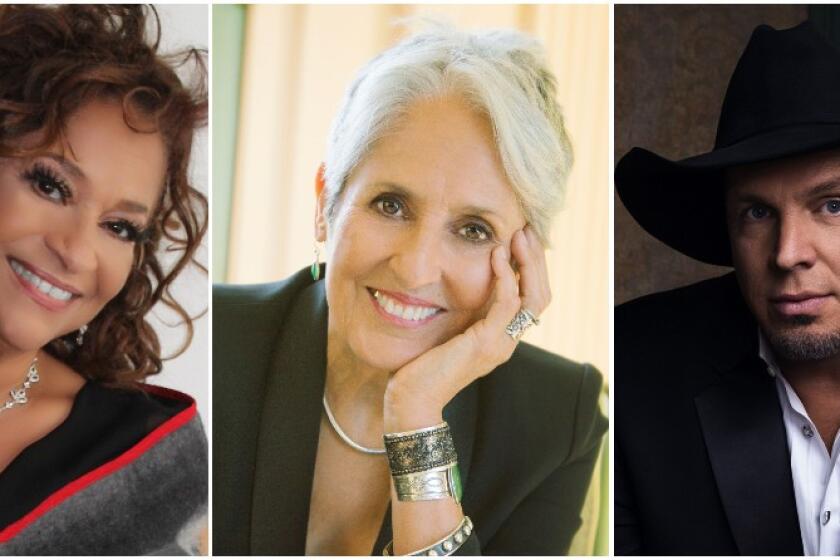 From left to right, Debbie Allen, Joan Baez, Garth Brooks, Midori and Dick Van Dyke are the 43rd Kennedy Center honorees.