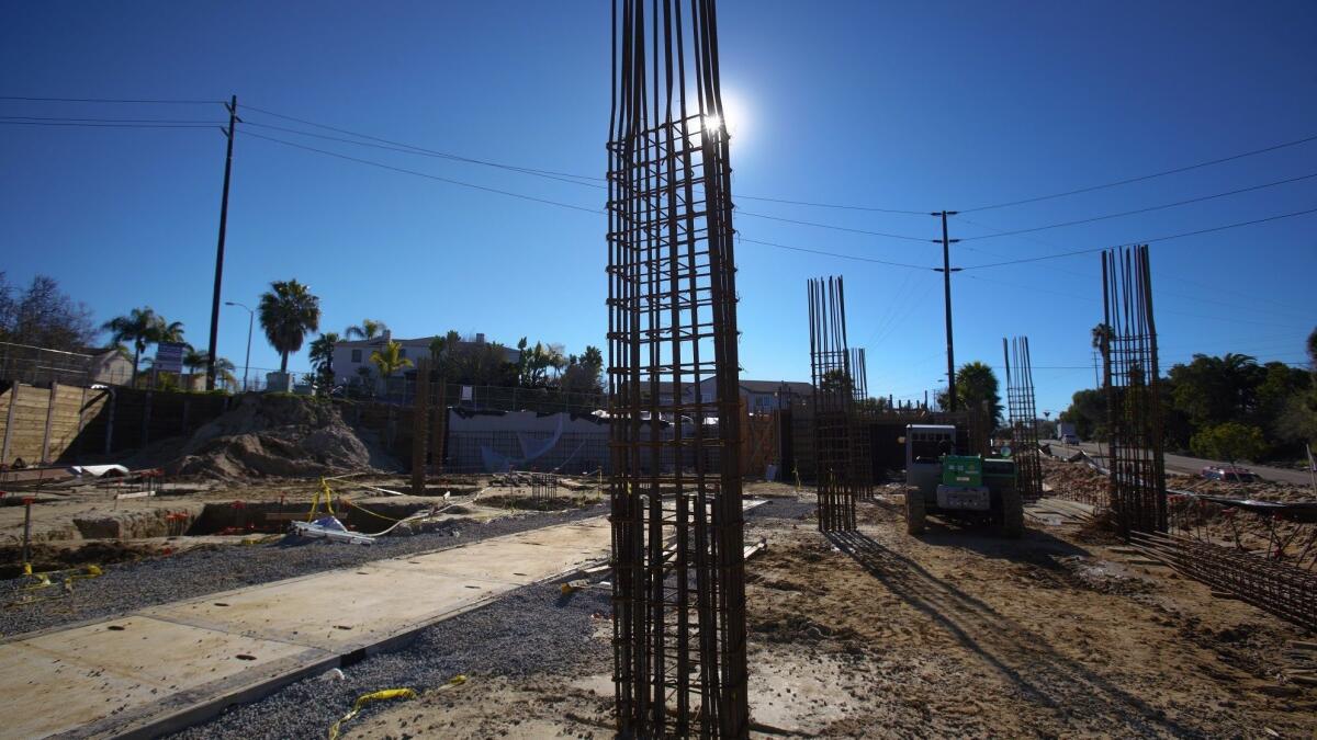 Construction for the Nimitz Crossing on Voltaire Street in Point Loma is underway that will include 24 new apartment units, including 9000 sq ft of retail space and secured parking space.
