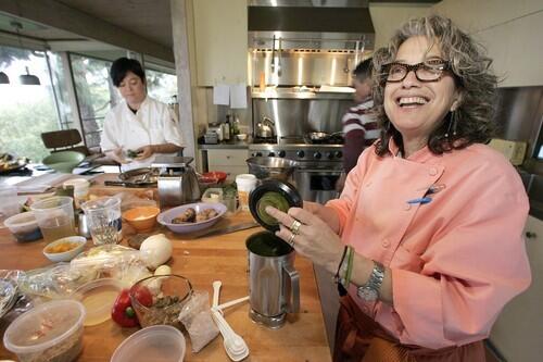 "Too Hot Tamales" chef Susan Feniger, right, is branching out for the first time without perennial partner Mary Sue Milliken. (But don't worry, both women say, nothing is amiss. In fact, the two are currently mulling ways to expand their Border Grill-Ciudad empire.) The new restaurant, Susan Feniger's Street, is slated to open in L.A. later this month. Here, Feniger and her Street co-owner and co-chef Kasja Alger are testing recipes at Feniger's home.