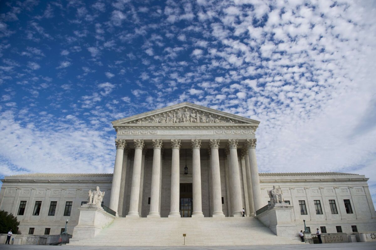 Supreme Court building in Washington. 