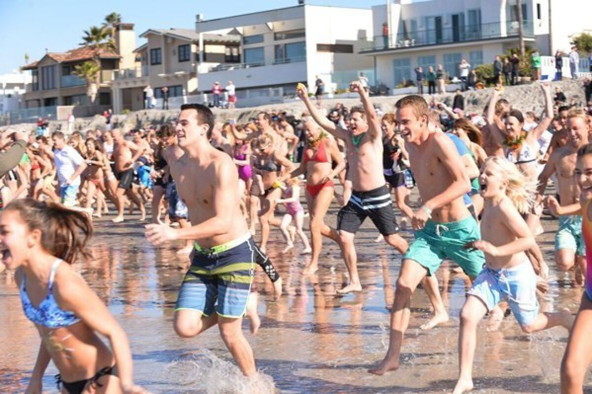 Participants at a previous Penguin Plunge event.