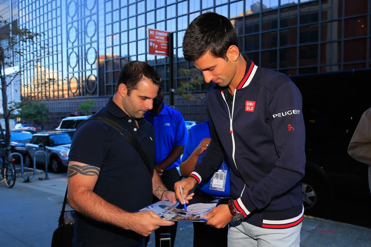 2015 US Open Champion Novak Djokovic New York City Trophy Tour