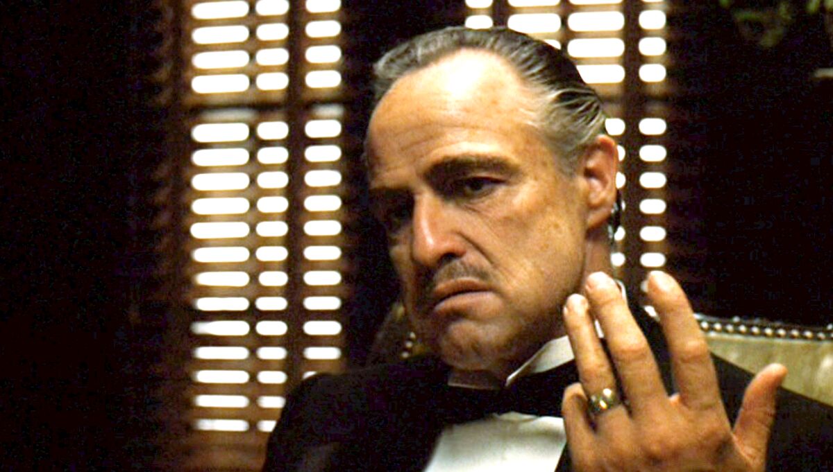 Marlon Brando as Vito Corleone in "The Godfather."