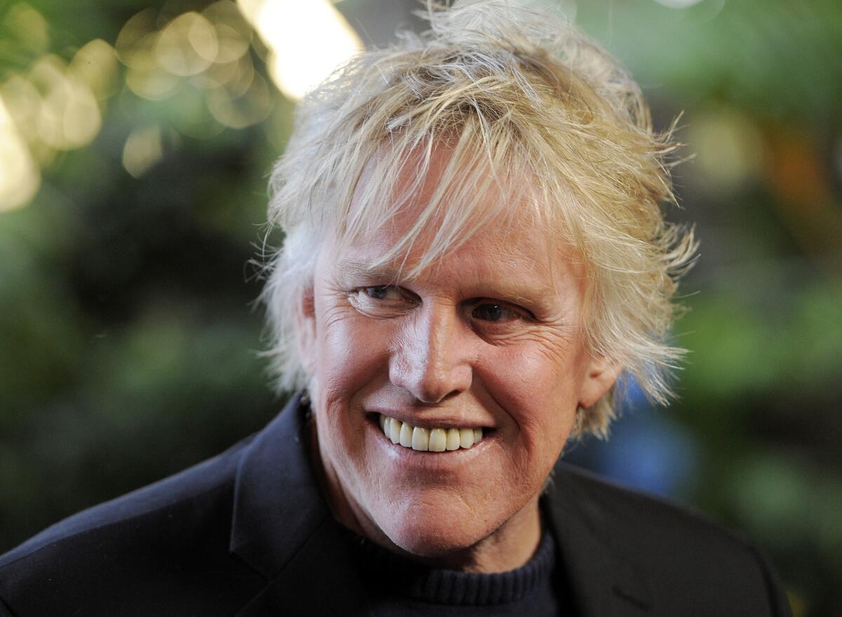 FILE - Gary Busey appears at the Entertainment Studios' Daytime Emmy and series launch party for "Mr. Box Office" in Los Angeles on June 19, 2012. Authorities in New Jersey have released video and documents related to sexual offense charges filed against Busey, who is accused of inappropriately touching at least three women at a horror movie convention earlier this month. The documentation released Wednesday by Cherry Hill police was heavily redacted and revealed no major new details regarding the allegations. (Photo by Chris Pizzello/Invision/AP, File)