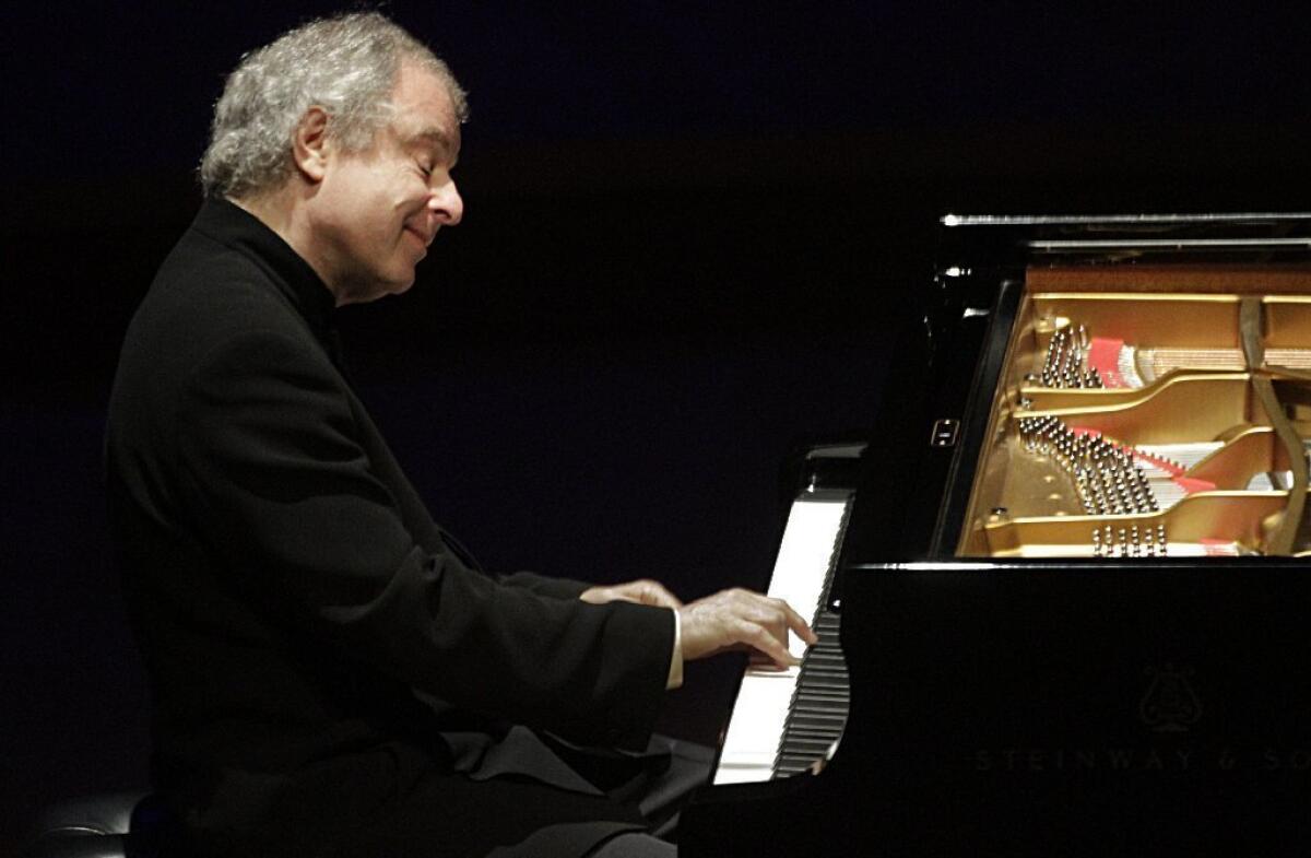 AndrÃ¡s Schiff performed Bach's "English" Suites at Walt Disney Concert Hall on Oct. 9.