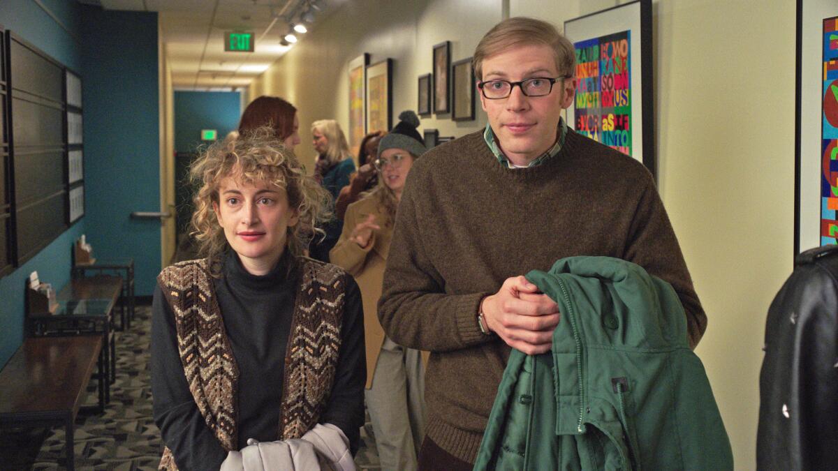 Jo Firestone as Sarah and Joe Pera as Joe in "Joe Pera Talks With You."