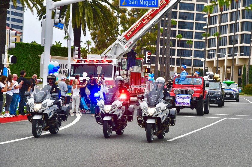 Newport Beach police motor officers