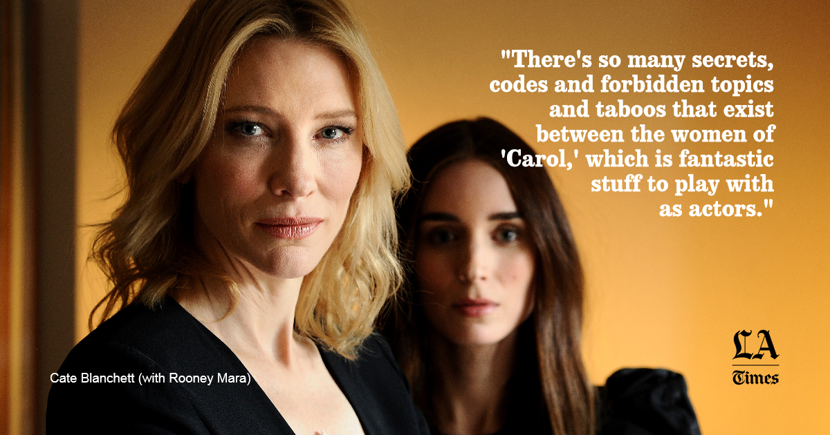 Carol's Rooney Mara, Cate Blanchett on path to SAG glory 