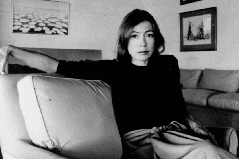 Joan Didion in 1977. Her new book, "South and West," plumbs her unfinished works from that decade.