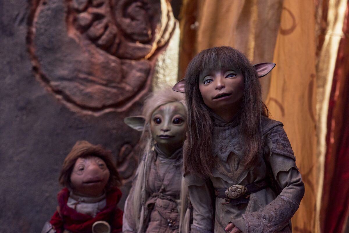 A podling and two Gelflings are among those trying to free their people from a race of evil overlords in "The Dark Crystal: Age of Resistance," a Netflix prequel to the Jim Henson film.