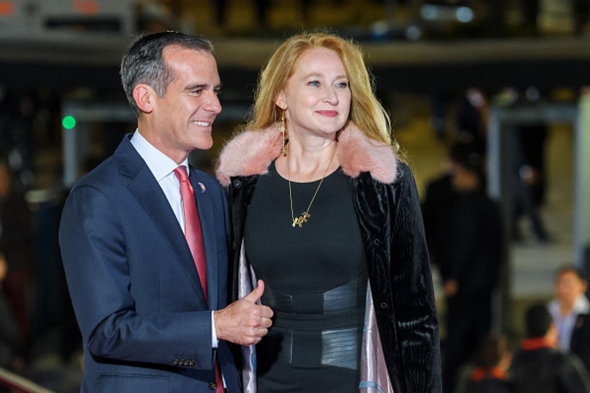 Mayor Eric Garcetti and First Lady Amy Wakeland