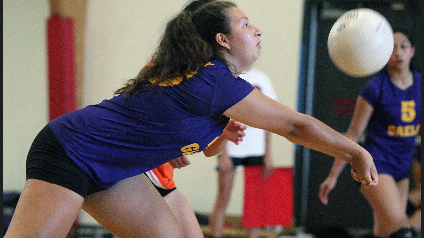 Photo Gallery: Holy Family vs. St. Monica Academy girls' volleyball
