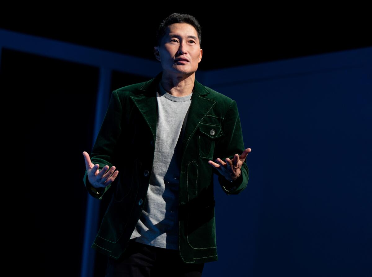 Daniel Dae Kim in the play "Yellow Face."