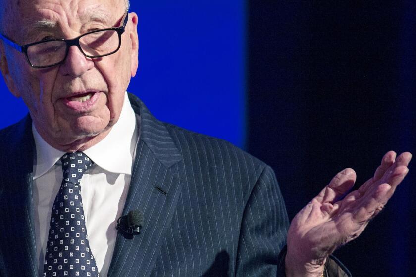 Rupert Murdoch is chief executive of 21st Century Fox, which is grappling with low prime-time ratings at its Los Angeles-based Fox broadcast network.