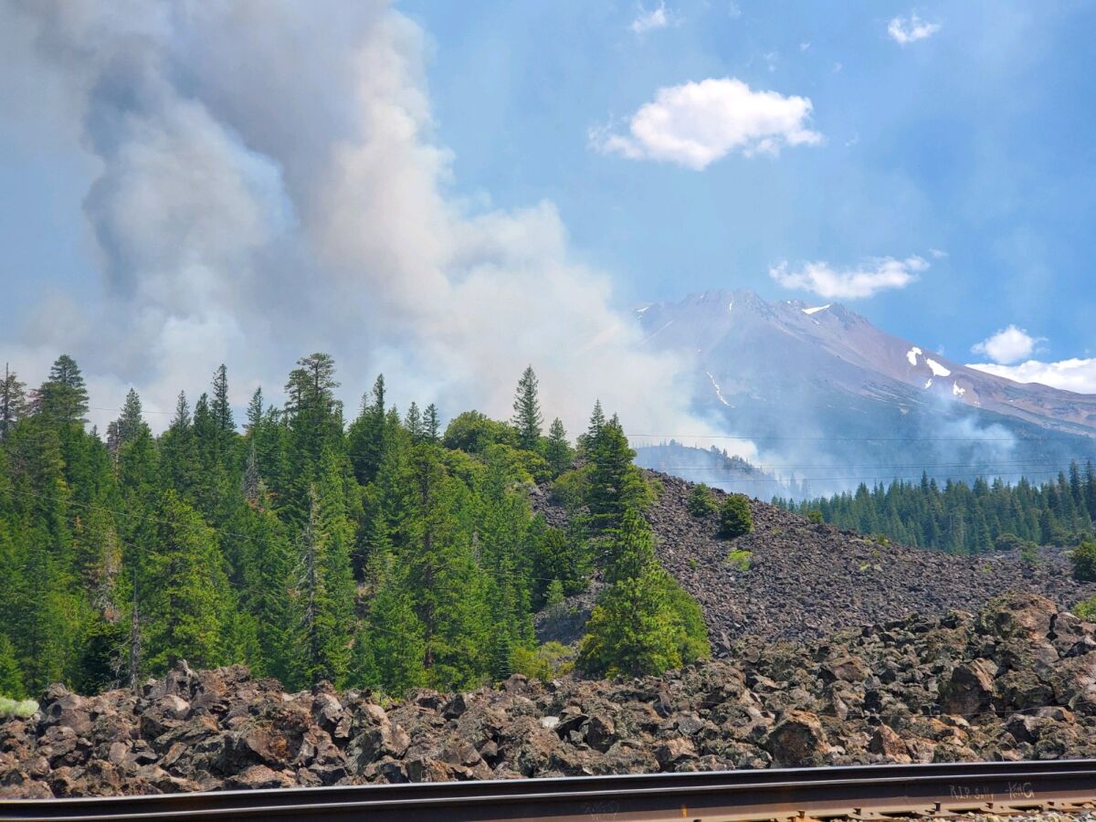 The Lava fire ignited in ancient lava beds, which consist of layers of broken rock, authorities said.