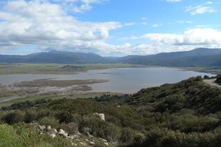 The amount of water in Lake Henshaw near Warner Springs has quadrupled in the past few months thanks to all the rain. In November, about 3,000 acre-feet of water was in the lake. Following Monday's latest storm, the volume now stands at more than 14,000 acre-feet.