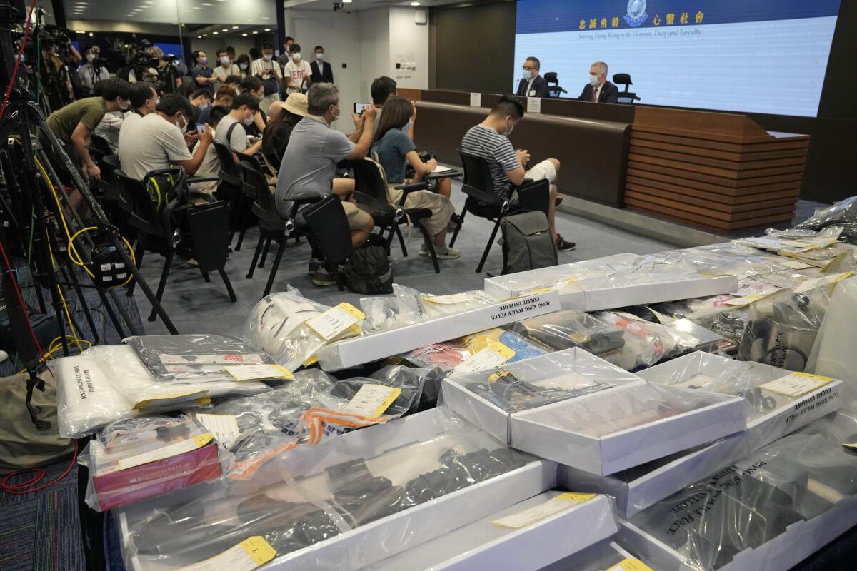 Bags of evidence of alleged bomb plot