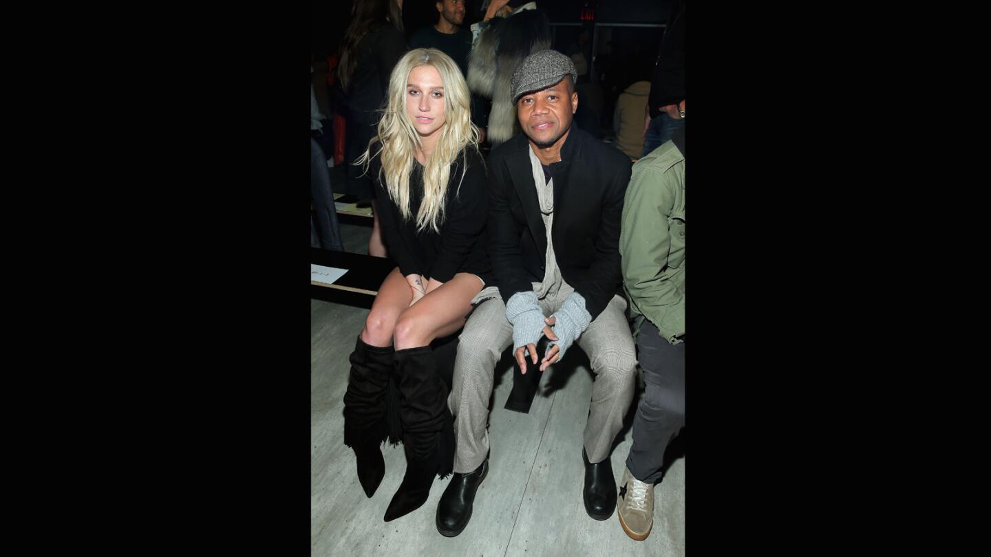 Kesha and Cuba Gooding Jr.