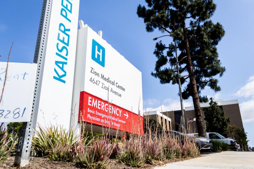 San Diego, CA - June 6: Kaiser Permanente Zion Medical Center on Tuesday, June 6 San Diego, CA.