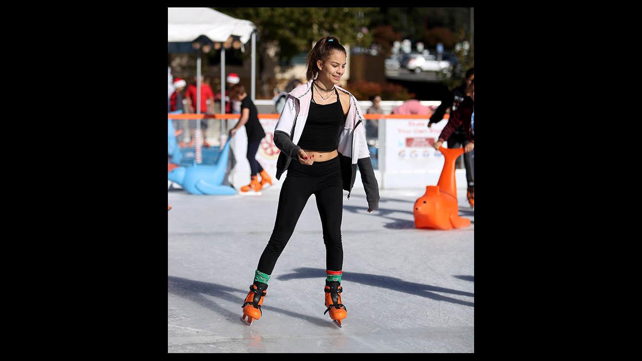 Photo Gallery: Annual Ice America ice skating rink opens to public in Burbank