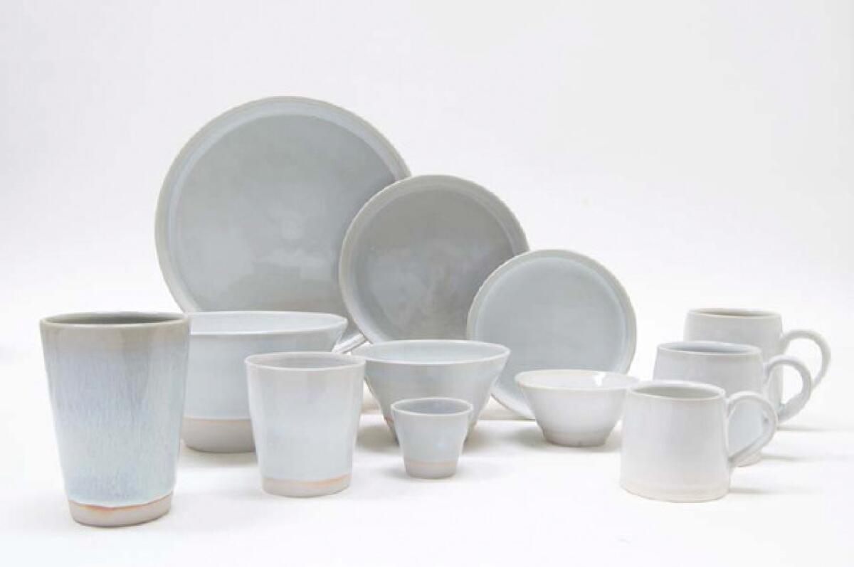 This line of subtly beautiful dinner ware is made in sculptor/potter Nobuhito Nishigawara's Orange County studio and sold at Tortoise in Venice.