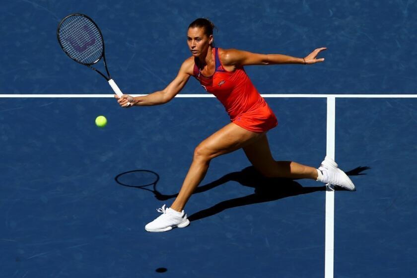 Flavia Pennetta advanced to the semifinals at the U.S. Open.