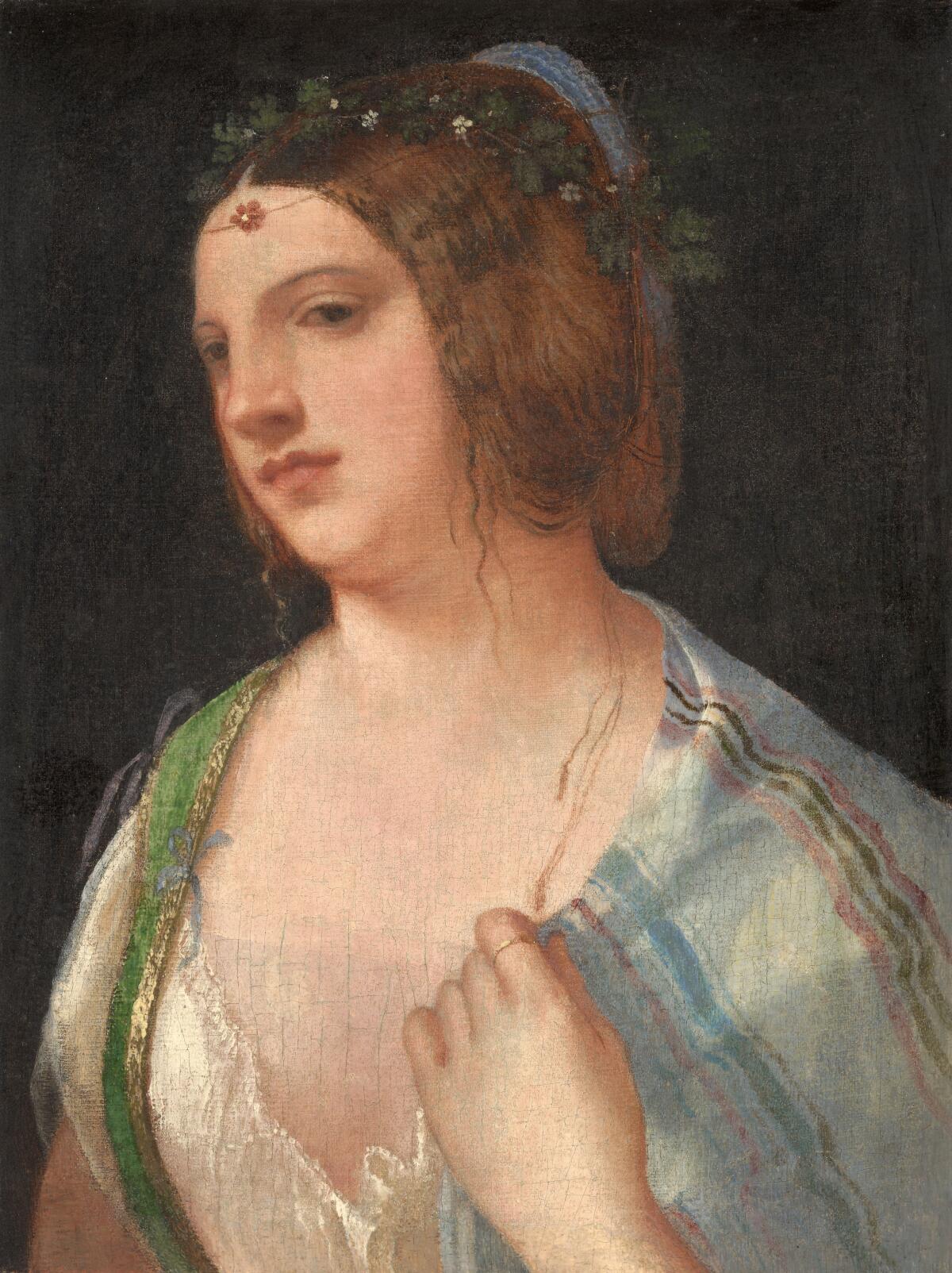 Giorgione, "Head of a Venetian Girl," circa 1509; oil on panel