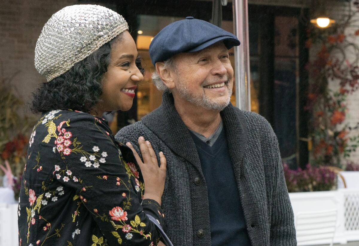 Tiffany Haddish and Billy Crystal in the movie "Here Today."