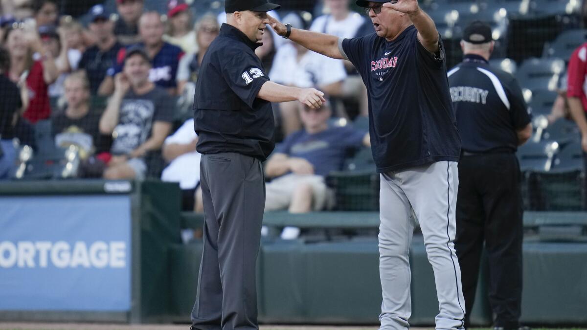 MLB Umpire Hospitalized After Throw in Yankees-Guardians Hits Him