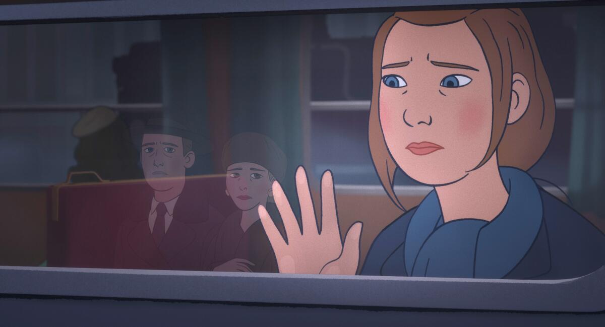 Charlotte in a scene from the 2021 animated film “Charlotte.”