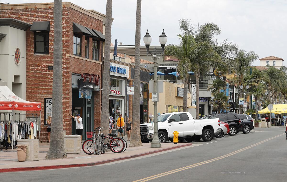 Main Street in downtown Huntington Beach.