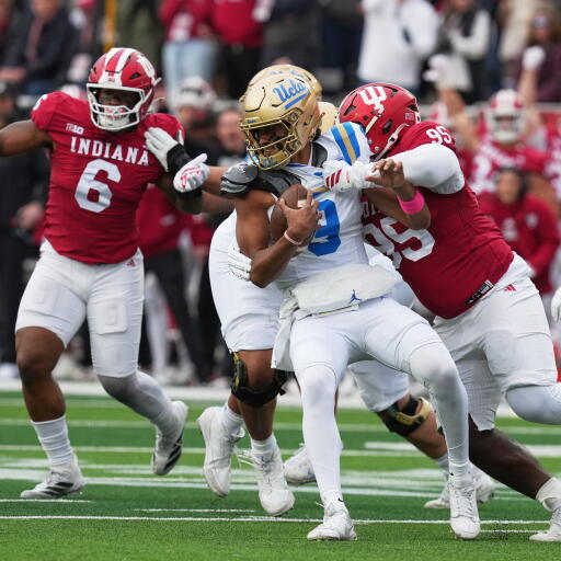 Indiana Defensive Line Plucky UCLA runs out of gas during blowout loss at No. 2 Indiana - Los ...