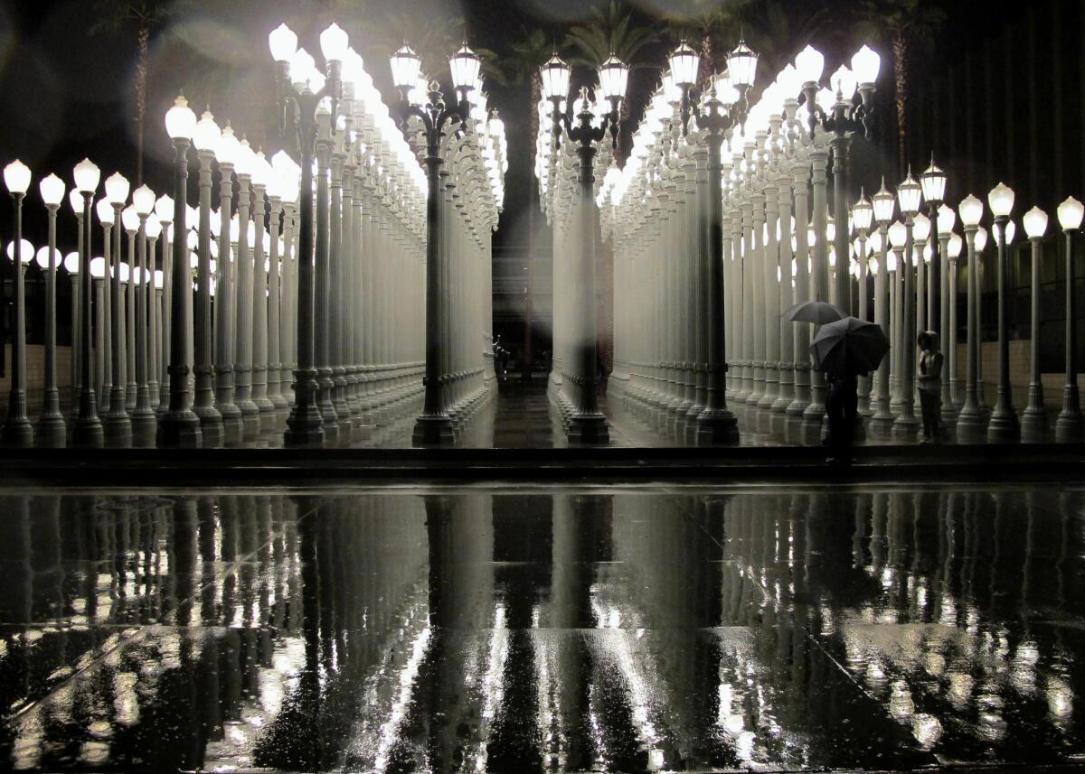 'Urban Light' installation at the Los Angeles County Museum of Art